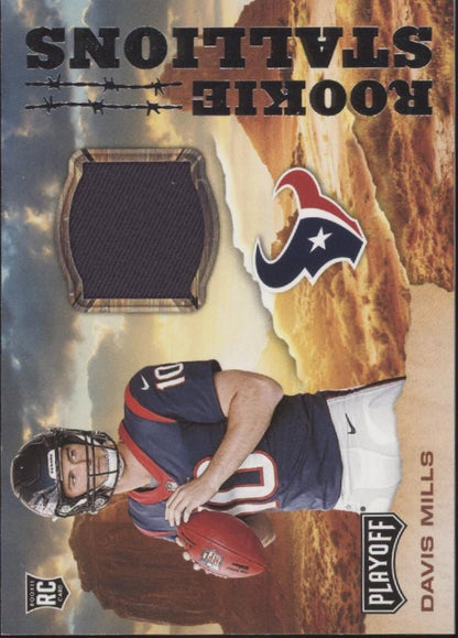 Davis Mills 2021 Panini Playoff Rookie Stallions Swatch RC #RS - DMI - Collector Store LLC