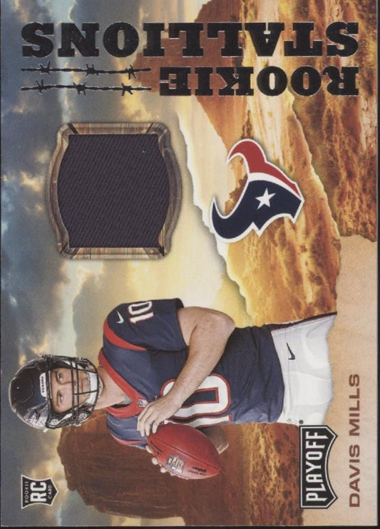 Davis Mills 2021 Panini Playoff Rookie Stallions Swatch RC #RS - DMI - Collector Store LLC