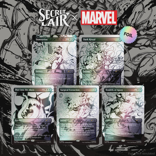 Magic the Gathering: Secret Lair x Marvel - Spider-Man: Venom Unleashed (Inks) [Rainbow Foil Edition]