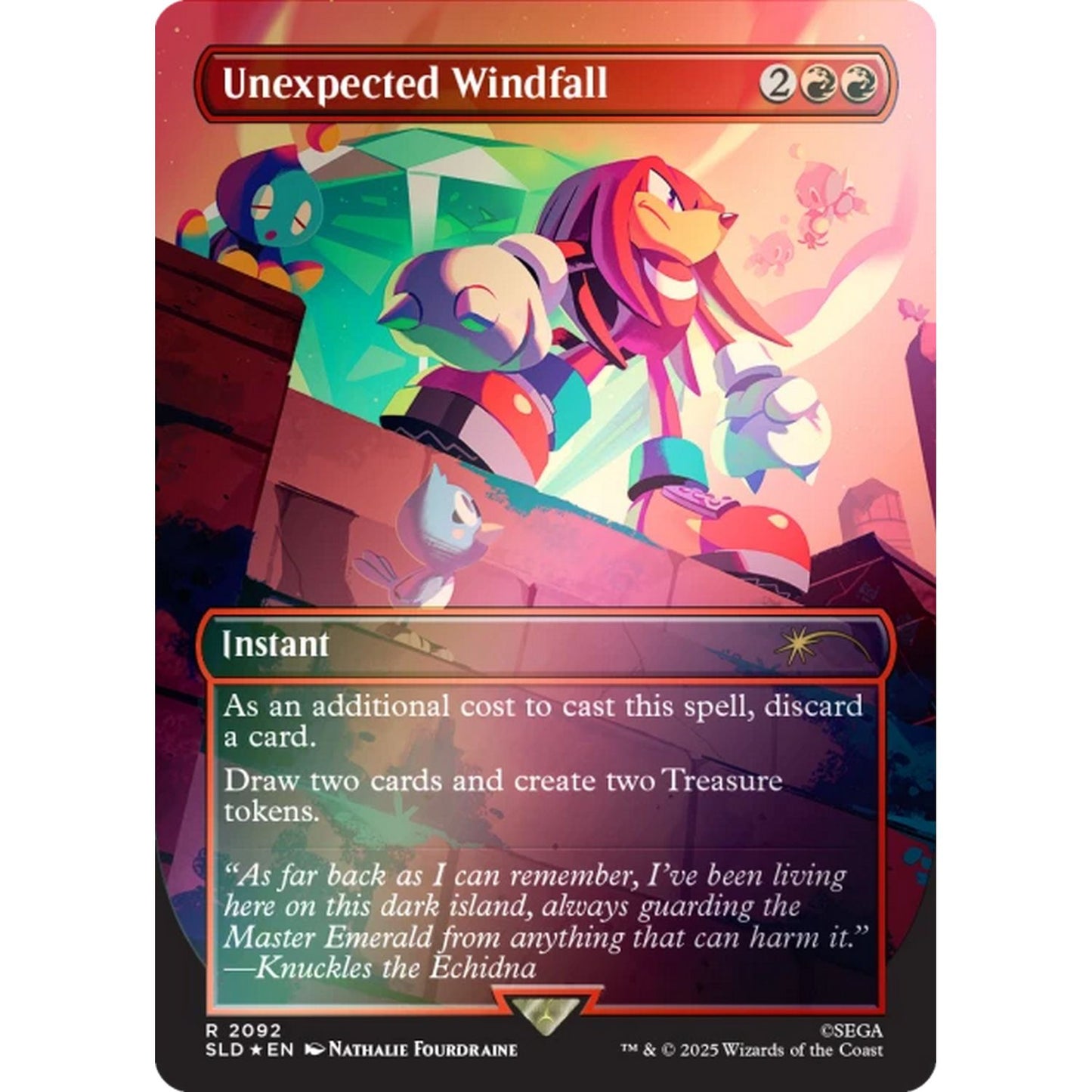 Magic the Gathering: Secret Lair X Sonic Chasing Adventure [Rainbow Foil]