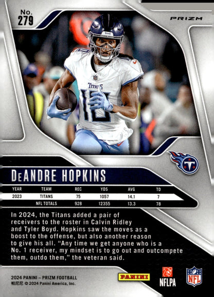 DeAndre Hopkins 2024 Panini Prizm No Huddle Prizm #279 - Collector Store LLC
