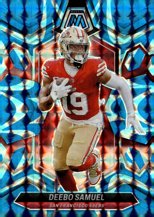 Deebo Samuel 2024 Panini Mosaic Blue Prizm #192 - Collector Store LLC