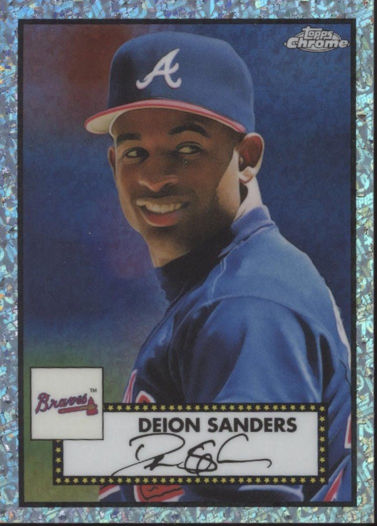 Deion Sanders 2021 Topps Chrome Mini Diamond Refractor 34/70 #320 - Collector Store LLC