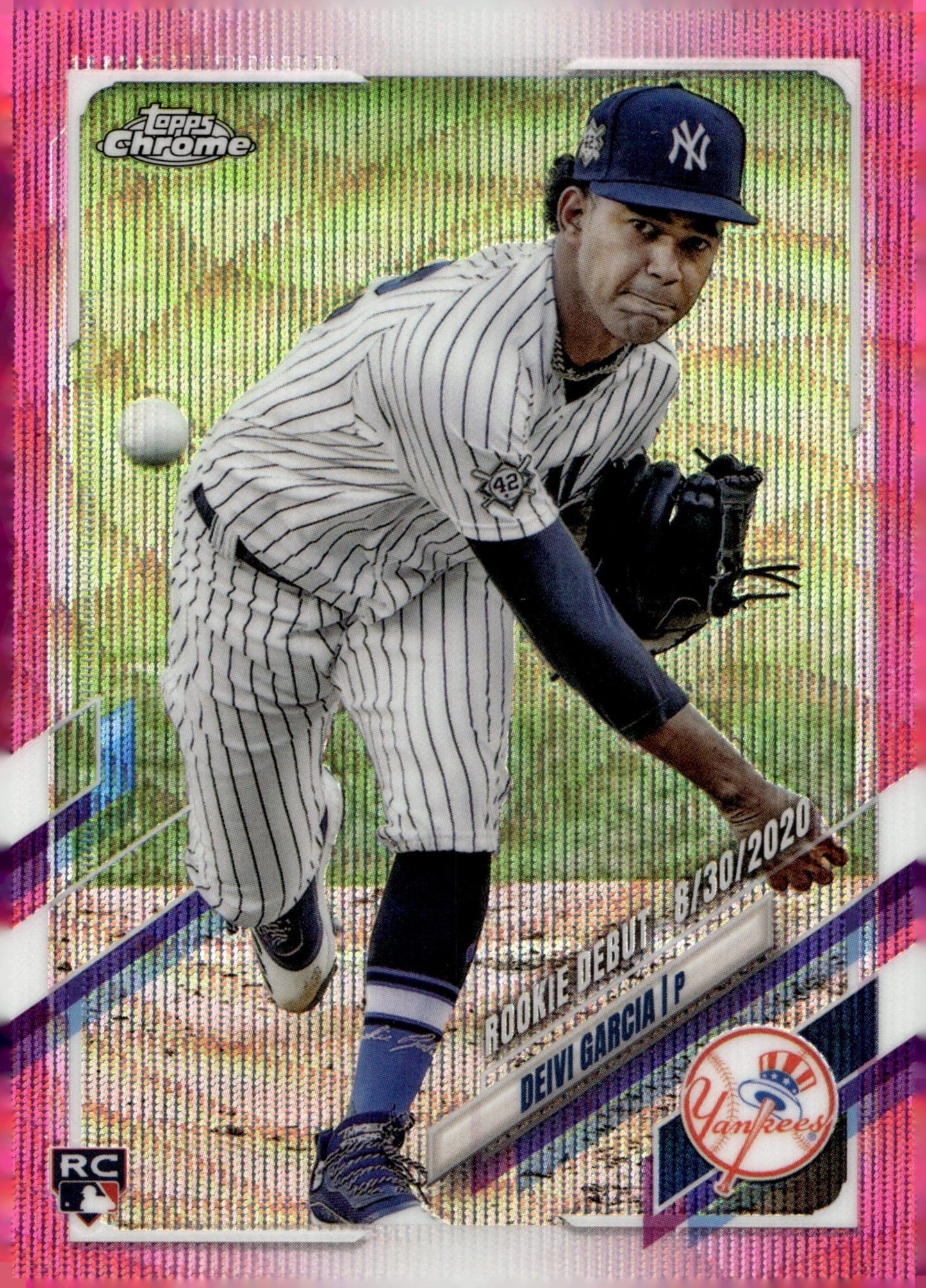 Deivi Garcia 2021 Topps Chrome Pink Wave Refractor RC USC78 - Collector Store LLC