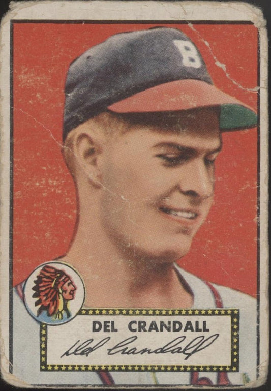 Del Crandall 1952 Topps #162 Boston Braves PR - Collector Store LLC