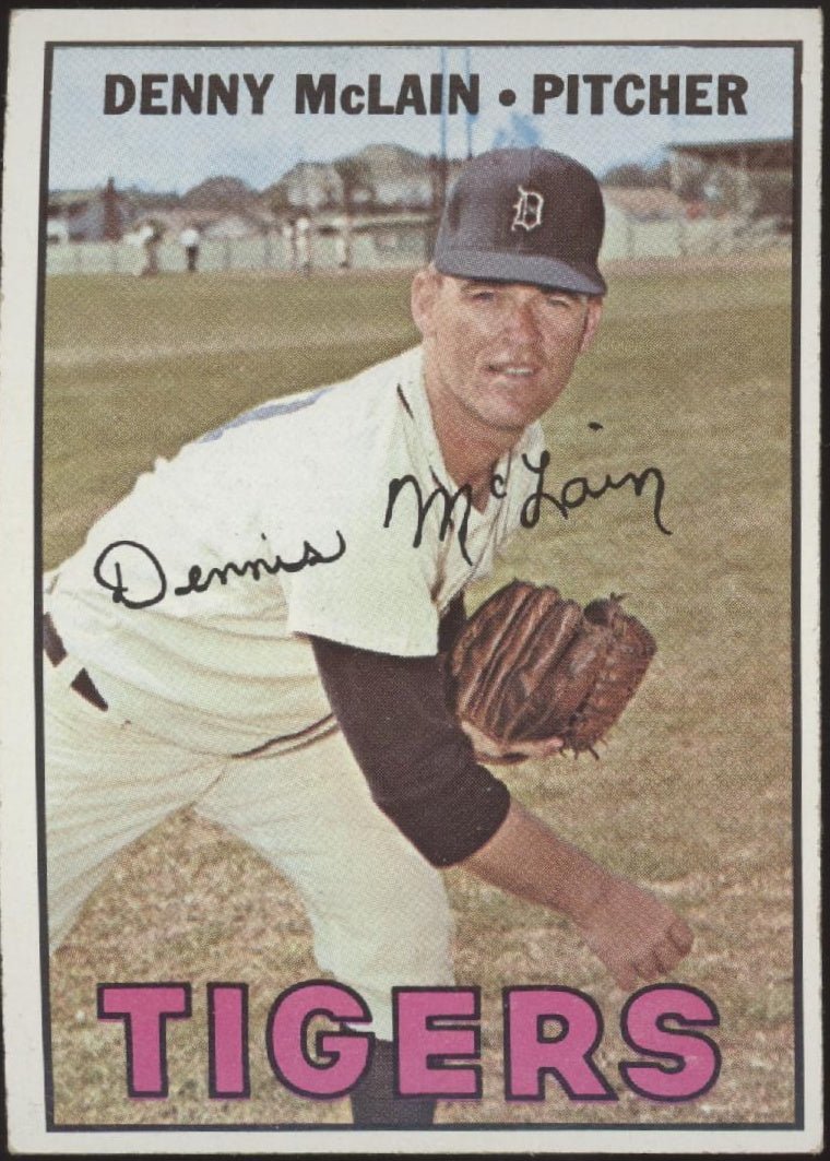 Denny McLain 1967 Topps #420 Detroit Tigers VG - EX #3 - Collector Store LLC