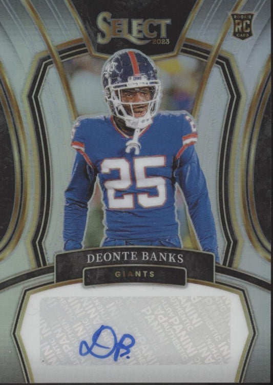 Deonte Banks 2023 Panini Select Prizm RC Auto 037/199 #RSI - DBA - Collector Store LLC