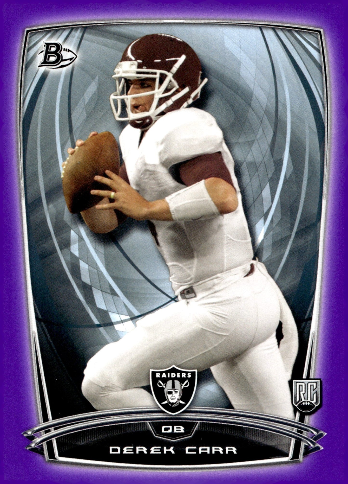 Derek Carr 2014 Bowman Purple Border RC #55 - Collector Store LLC