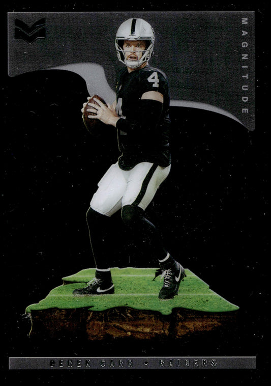 Derek Carr 2021 Panini Chronicles Stars & Stripes Magnitude Clear #MAG - 21 - Collector Store LLC