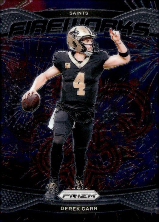Derek Carr 2024 Panini Prizm Fireworks #11 - Collector Store LLC