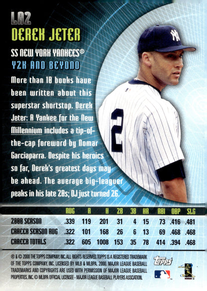 Derek Jeter 2000 Topps 50 Years A Look Ahead #LA2 #2 - Collector Store LLC
