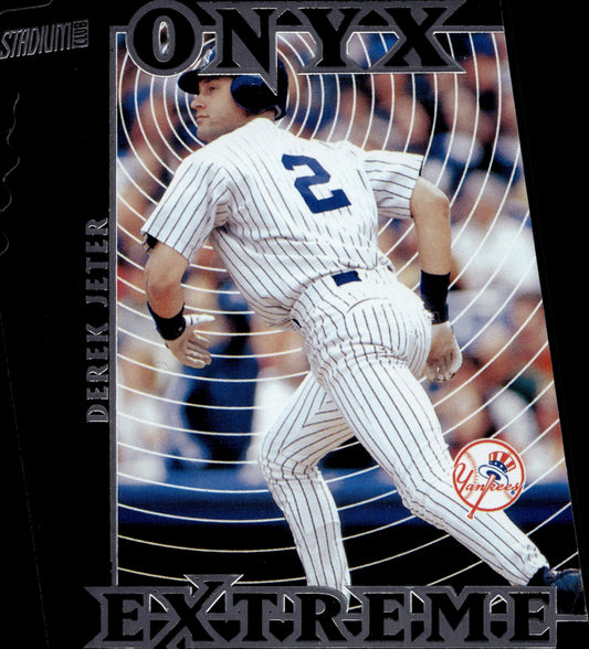 Derek Jeter 2000 Topps Stadium Club Onyx Extreme Die - Cut #OE2 - Collector Store LLC