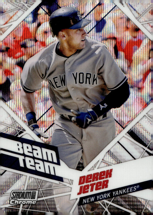 Derek Jeter 2021 Topps Stadium Club Chrome Beam Team Wave Refractor #BTC - 1 - Collector Store LLC