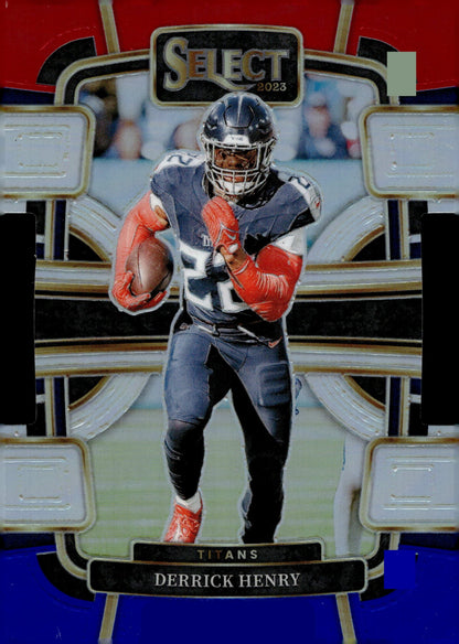Derrick Henry 2023 Panini Select Die - Cut Red White & Blue Prizm #95 - Collector Store LLC