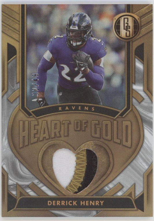 Derrick Henry 2024 Panini Gold Standard Heart of Gold Swatch 32/49 #HOGT - DHY - Collector Store LLC