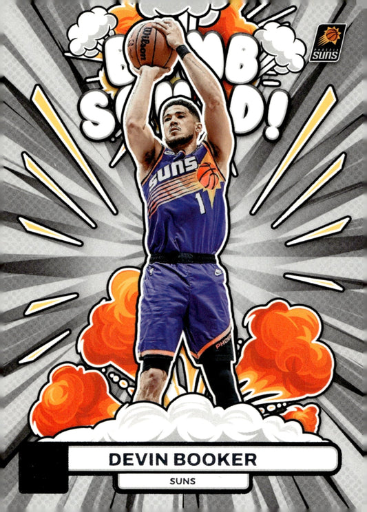 Devin Booker 2023 - 24 Panini Donruss Bomb Squad! #5 - Collector Store LLC