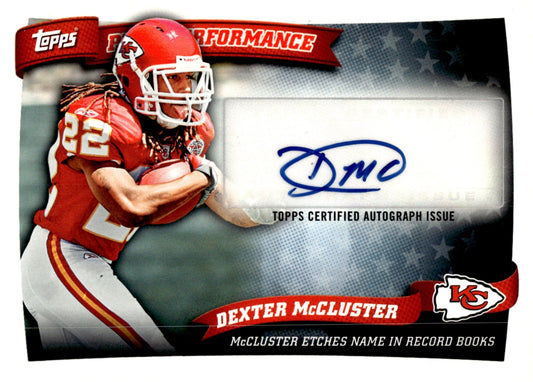 Dexter McCluster 2010 Topps Peak Performance Auto #PPA - DMC - Collector Store LLC