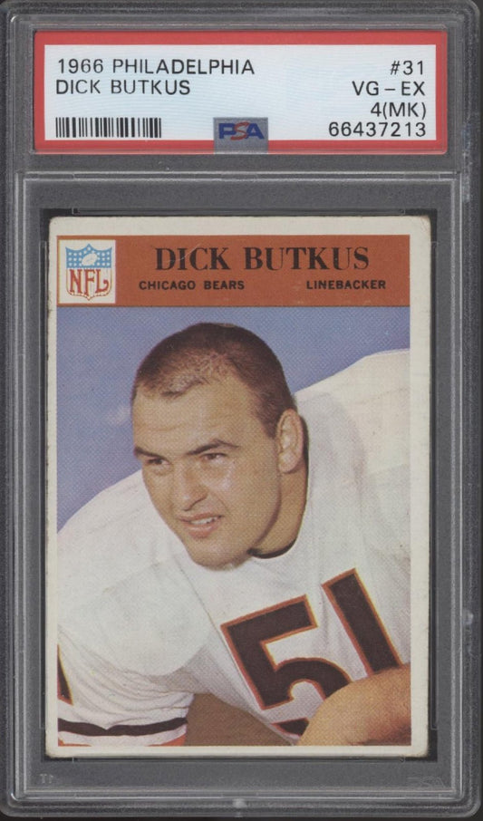 Dick Butkus 1966 Philadelphia #31 PSA 4 (MK) - Collector Store LLC