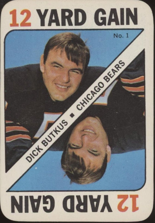 Dick Butkus 1971 Topps Game #1 Chicago Bears EX - Collector Store LLC