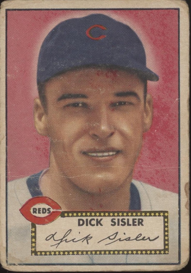 Dick Sisler 1952 Topps #113 Cincinnati Reds GD - Collector Store LLC