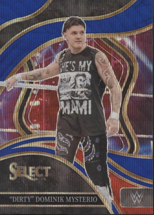 Dirty Dominik Mysterio 2024 Panini Select Blue Wave Prizm 21/49 208 - Collector Store LLC