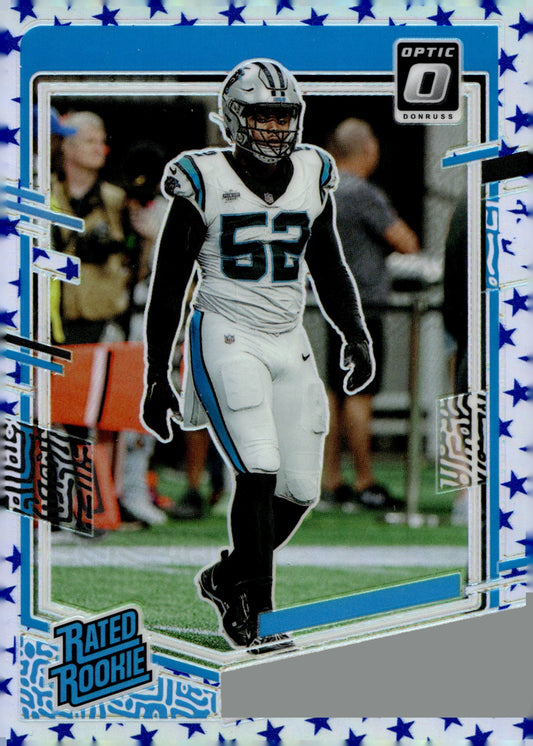 DJ Johnson 2023 Panini Donruss Optic Rated Rookie Stars Prizm RC #214 - Collector Store LLC