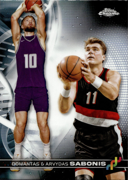 Domantas & Arvydas Sabonis 2024 Topps Chrome #DNA - 4 - Collector Store LLC
