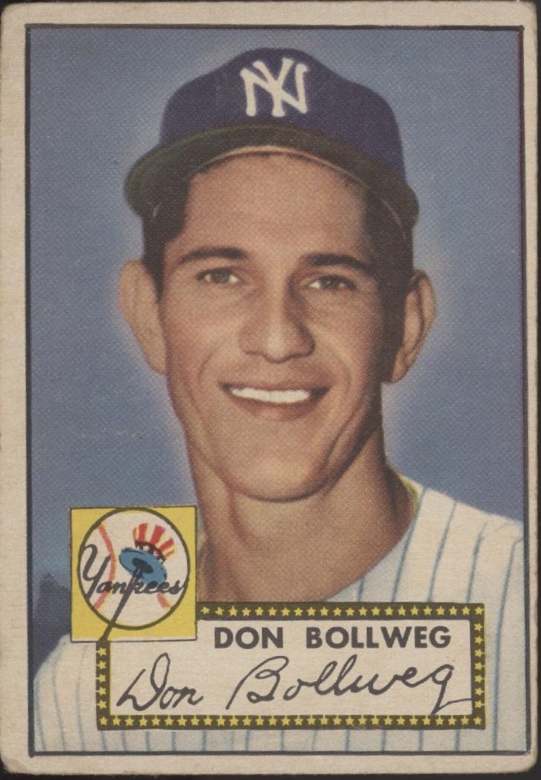 Don Bollweg 1952 Topps RC #128 New York Yankees VG #1 - Collector Store LLC