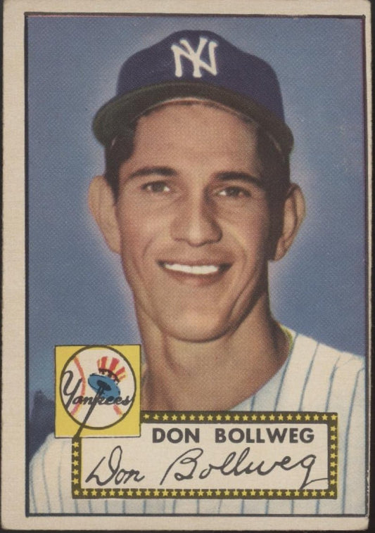 Don Bollweg 1952 Topps RC #128 New York Yankees VG #2 - Collector Store LLC