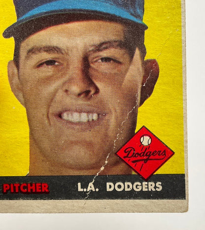 Don Drysdale 1958 Topps #25 Los Angeles Dodgers VG #2 - Collector Store LLC