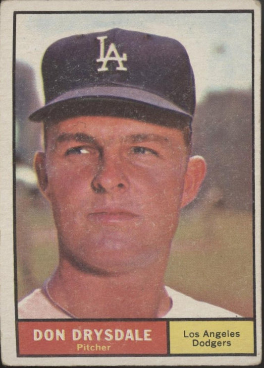 Don Drysdale 1961 Topps #260 Los Angeles Dodgers VG - Collector Store LLC