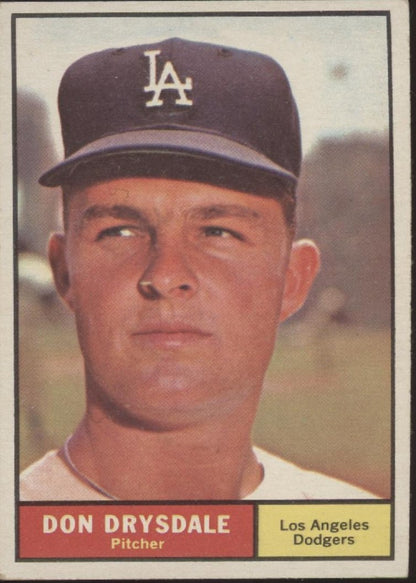 Don Drysdale 1961 Topps #260 Los Angeles Dodgers VG - EX - Collector Store LLC