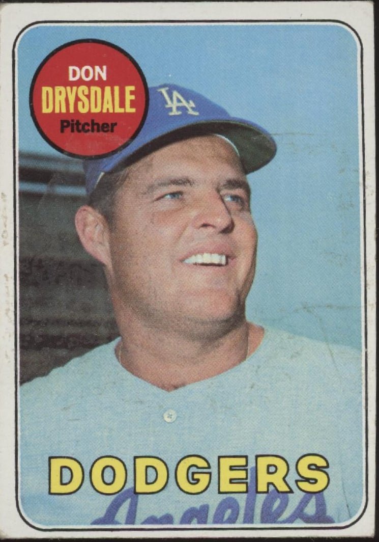 Don Drysdale 1969 Topps #400 Los Angeles Dodgers GD #2 - Collector Store LLC