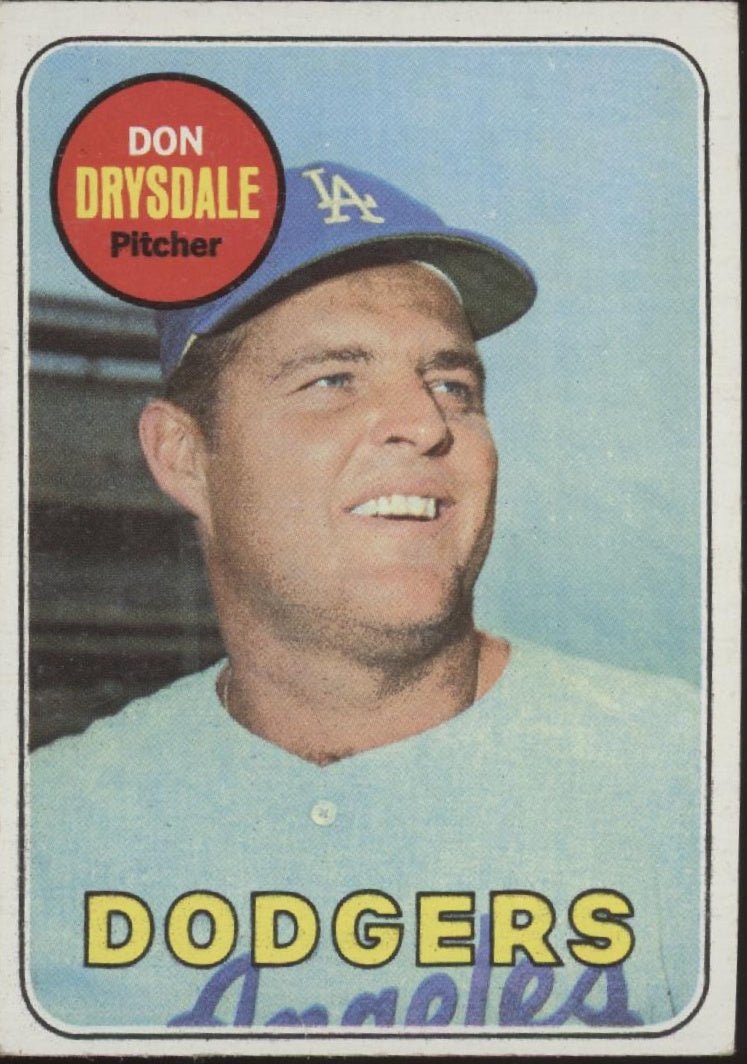 Don Drysdale 1969 Topps #400 Los Angeles Dodgers VG #2 - Collector Store LLC