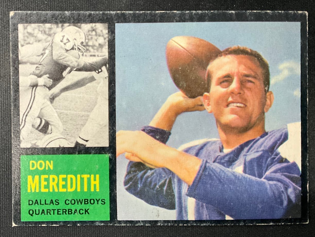 Don Meredith 1962 Topps #39 Dallas Cowboys GD - Collector Store LLC