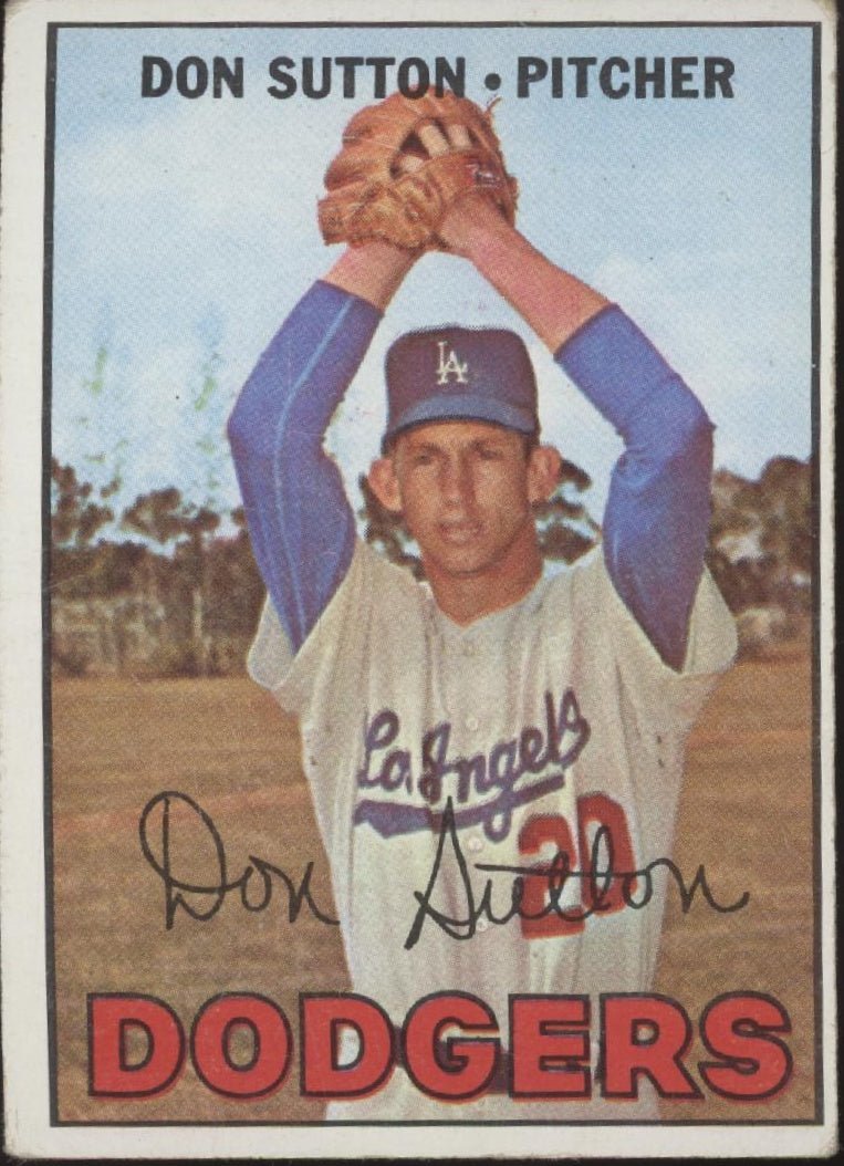 Don Sutton 1967 Topps #445 Los Angeles Dodgers VG - EX #3 - Collector Store LLC