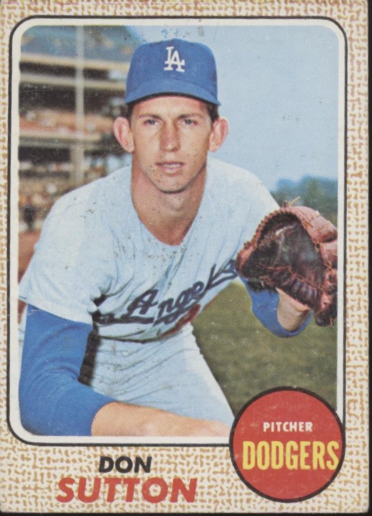 Don Sutton 1968 Topps #103 Los Angeles Dodgers GD #2 - Collector Store LLC