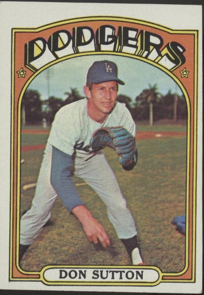 Don Sutton 1972 Topps #530 Los Angeles Dodgers VG - Collector Store LLC