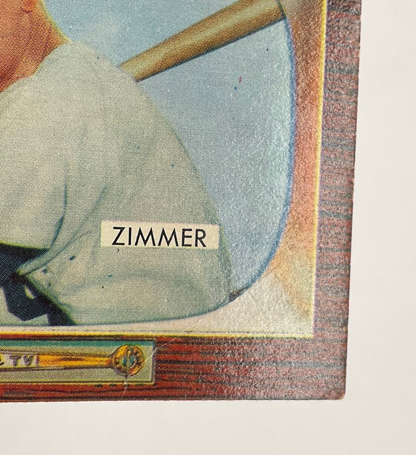 Don Zimmer 1955 Bowman RC #65 Brooklyn Dodgers GD - Collector Store LLC