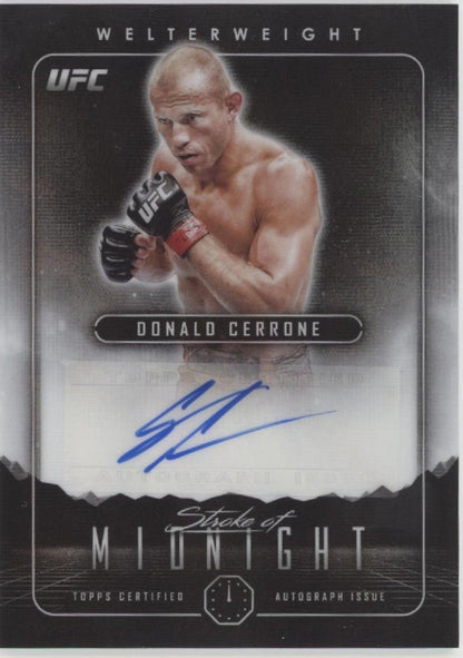 Donald Cerrone 2024 Topps Midnight Stroke of Midnight Auto #SMA - DCE - Collector Store LLC