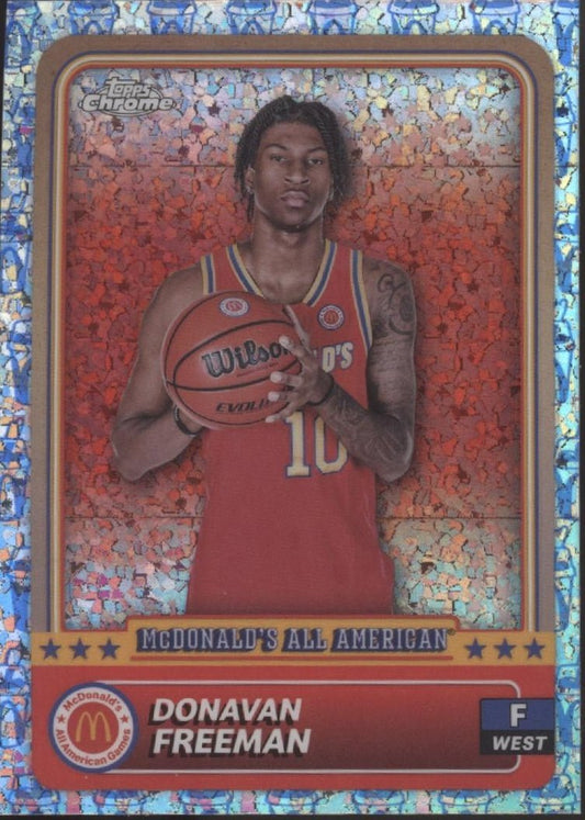 Donavan Freeman 2024 Chrome McDonald's All American McFlurry Refractor #87 #2 - Collector Store LLC