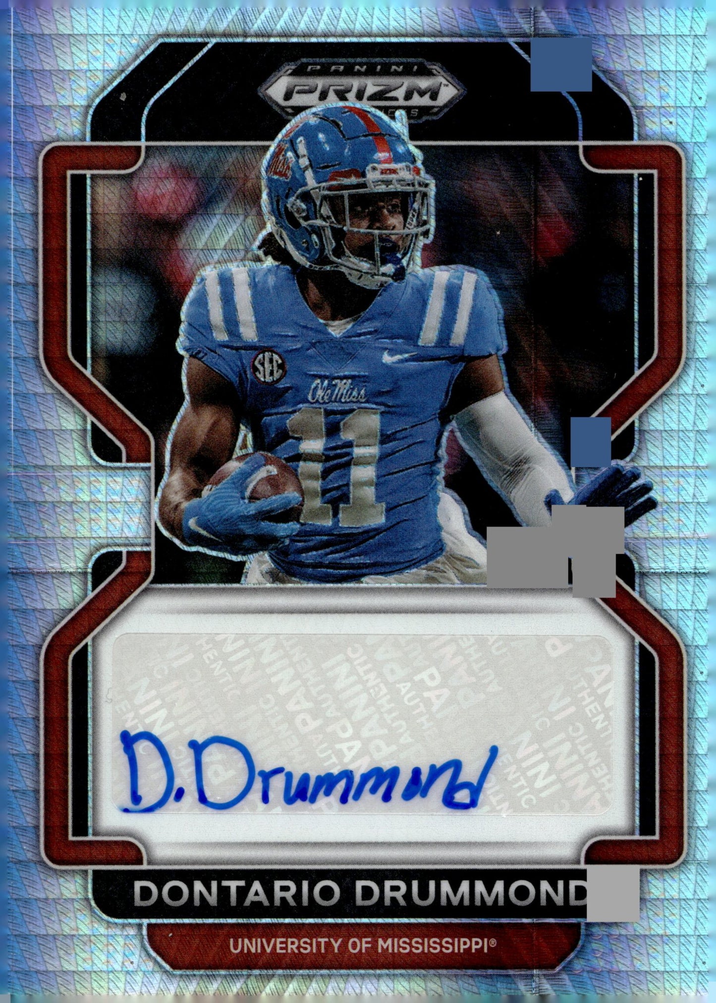 Dontario Drummond 2022 Panini Prizm Draft Picks Silver Prism Prizm Auto #RA - DDR - Collector Store LLC