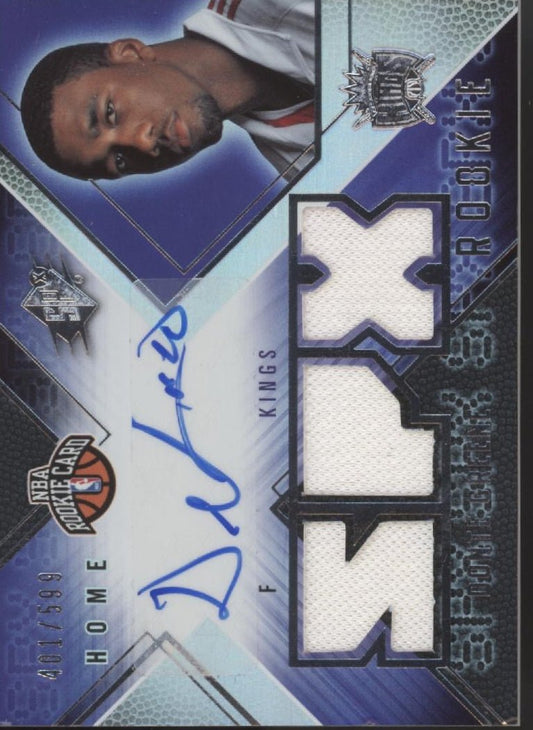 Donte Greene 2008 - 09 Upper Deck SPX Swatch RC Auto 401/599 #144 - Collector Store LLC