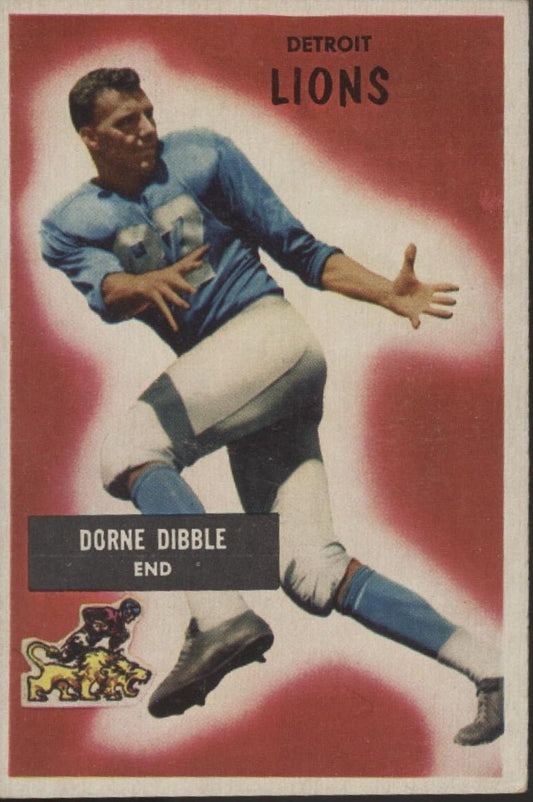 Dorne Dibble 1955 Bowman RC #4 Detroit Lions EX - Collector Store LLC