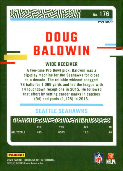 Doug Baldwin 2023 Panini Donruss Optic Stars Prizm #176 - Collector Store LLC