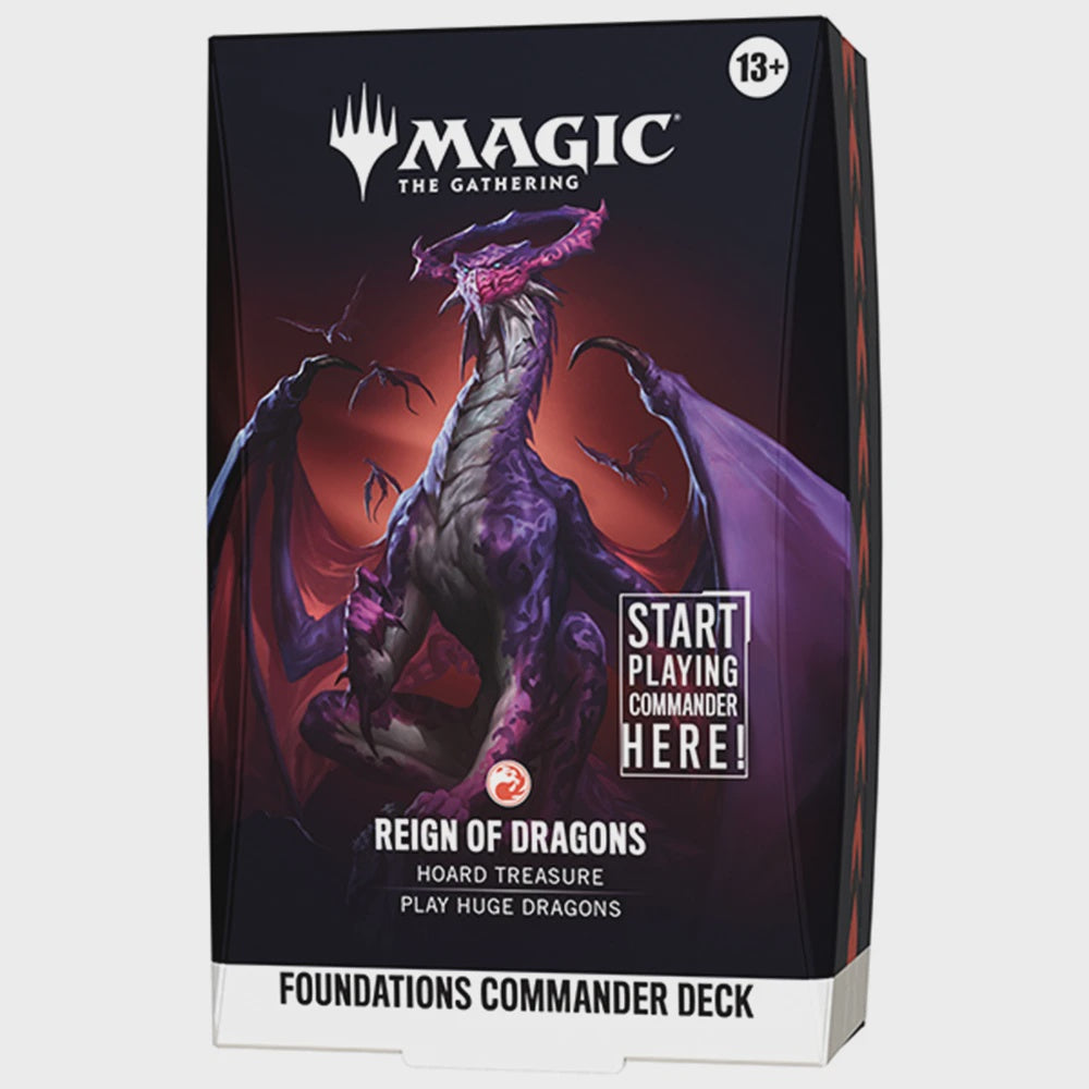 Magic the Gathering: Foundations Commander Deck Reign of Dragons