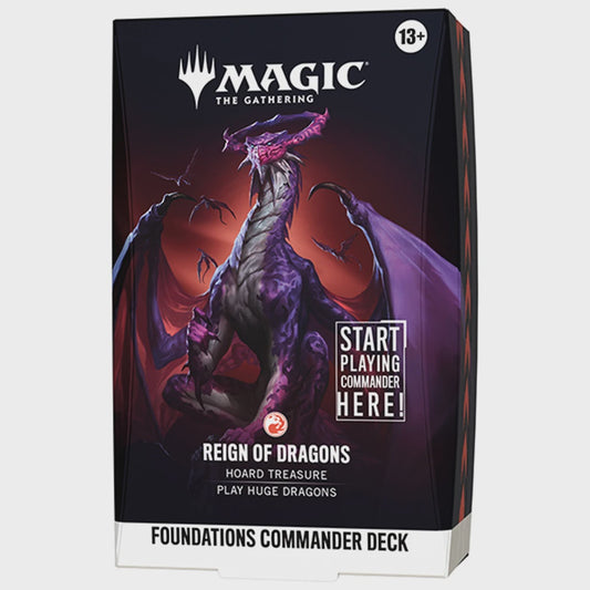 Magic the Gathering: Foundations Commander Deck Reign of Dragons