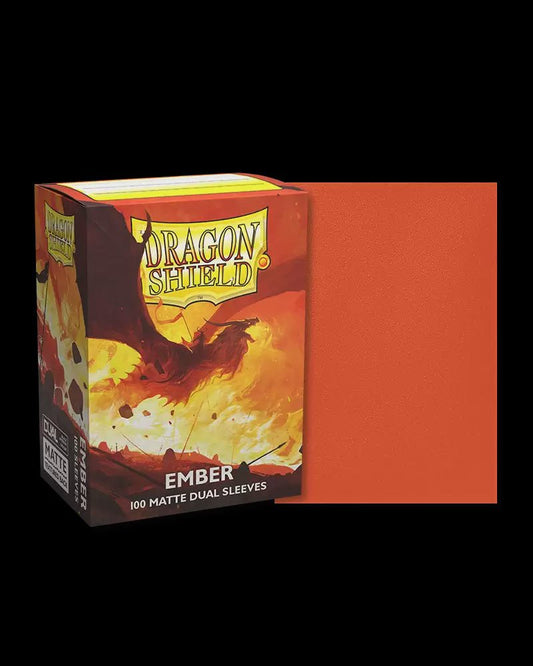 Dragon Shield: 100ct Standard Size Dual Matte Ember Sleeves - Collector Store LLC