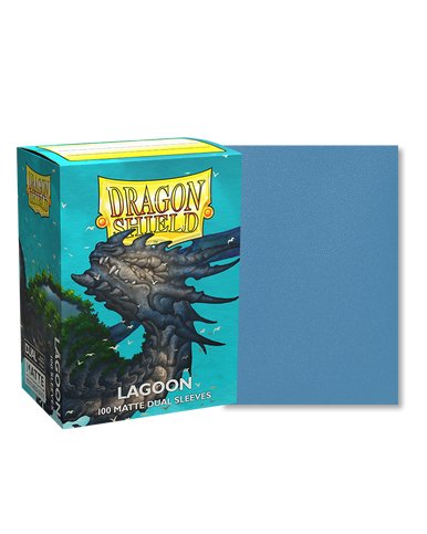 Dragon Shield: 100ct Standard Size Dual Matte Lagoon Sleeves - Collector Store LLC