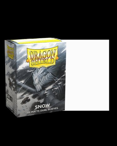 Dragon Shield: 100ct Standard Size Dual Matte Snow Sleeves - Collector Store LLC